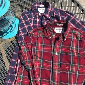 Bundle of 2 Boys Abercrombie Plaid Button downs